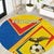 Ecuador Football Round Carpet La Tricolor Sporty Style