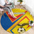 Ecuador Football Round Carpet La Tricolor Sporty Style