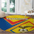 Ecuador Football Round Carpet La Tricolor Sporty Style