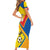 Custom Ecuador Football Short Sleeve Bodycon Dress La Tricolor Sporty Style