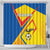 Ecuador Football Shower Curtain La Tricolor Sporty Style