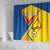 Ecuador Football Shower Curtain La Tricolor Sporty Style