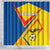 Ecuador Football Shower Curtain La Tricolor Sporty Style