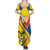 Custom Ecuador Football Summer Maxi Dress La Tricolor Sporty Style