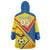 Custom Ecuador Football Wearable Blanket Hoodie La Tricolor Sporty Style