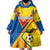 Custom Ecuador Football Wearable Blanket Hoodie La Tricolor Sporty Style