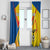 Ecuador Football Window Curtain La Tricolor Sporty Style