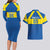 Custom Ecuador Football Couples Matching Long Sleeve Bodycon Dress and Hawaiian Shirt Go Champions