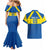 Custom Ecuador Football Couples Matching Mermaid Dress and Hawaiian Shirt Go Champions