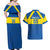 Custom Ecuador Football Couples Matching Off Shoulder Maxi Dress and Hawaiian Shirt Go Champions