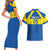 Custom Ecuador Football Couples Matching Short Sleeve Bodycon Dress and Hawaiian Shirt Go Champions