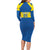 Custom Ecuador Football Family Matching Long Sleeve Bodycon Dress and Hawaiian Shirt Go Champions