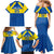 Custom Ecuador Football Family Matching Mermaid Dress and Hawaiian Shirt Go Champions