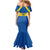 Custom Ecuador Football Family Matching Mermaid Dress and Hawaiian Shirt Go Champions