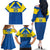 Custom Ecuador Football Family Matching Off The Shoulder Long Sleeve Dress and Hawaiian Shirt Go Champions