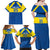 Custom Ecuador Football Family Matching Off Shoulder Maxi Dress and Hawaiian Shirt Go Champions