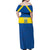 Custom Ecuador Football Family Matching Off Shoulder Maxi Dress and Hawaiian Shirt Go Champions