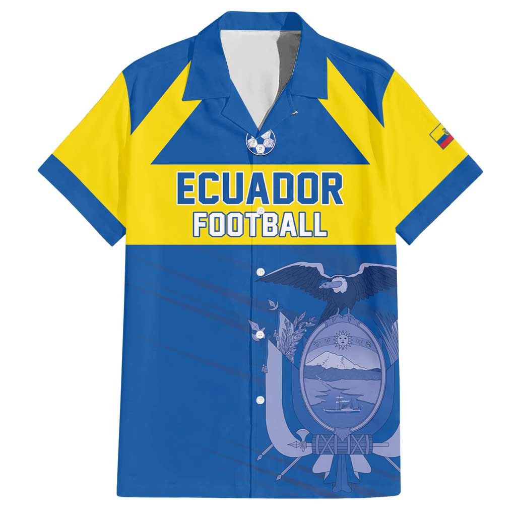 Custom Ecuador Football Hawaiian Shirt Go Champions