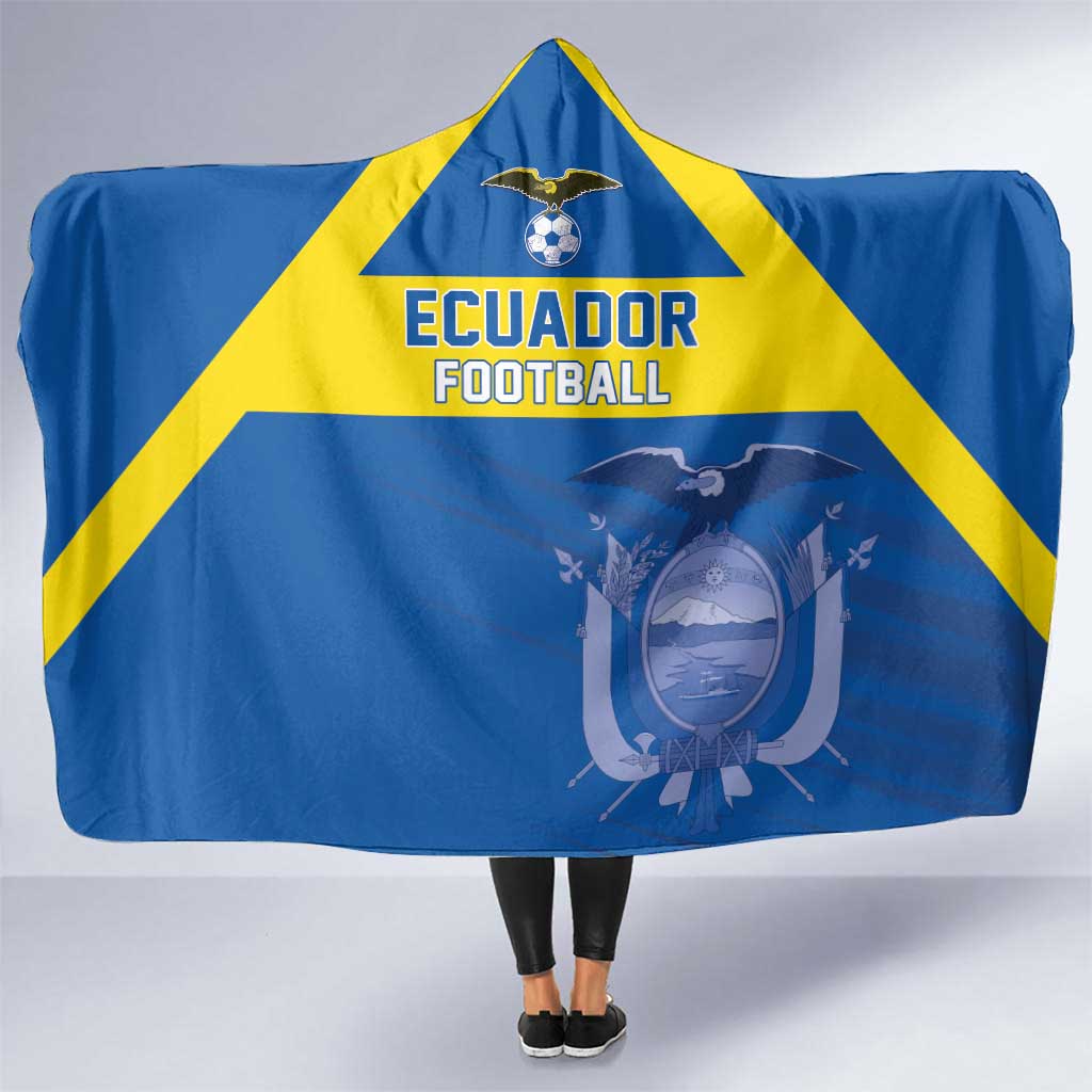 Ecuador Football Hooded Blanket Go Champions