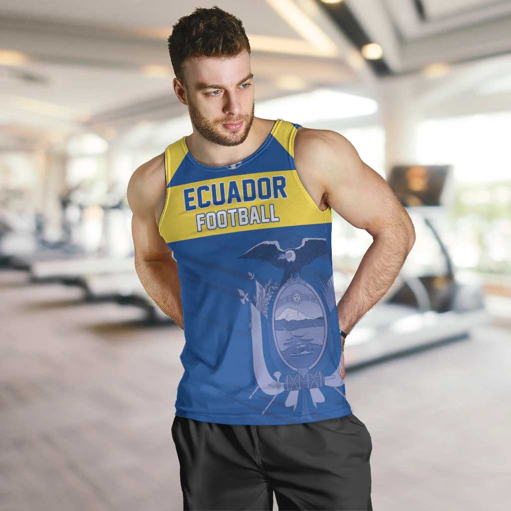 Custom Ecuador Football Men Tank Top Go Champions