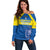 Custom Ecuador Football Off Shoulder Sweater Go Champions