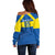 Custom Ecuador Football Off Shoulder Sweater Go Champions