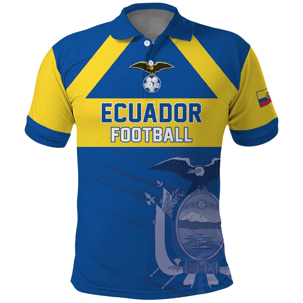 Custom Ecuador Football Polo Shirt Go Champions