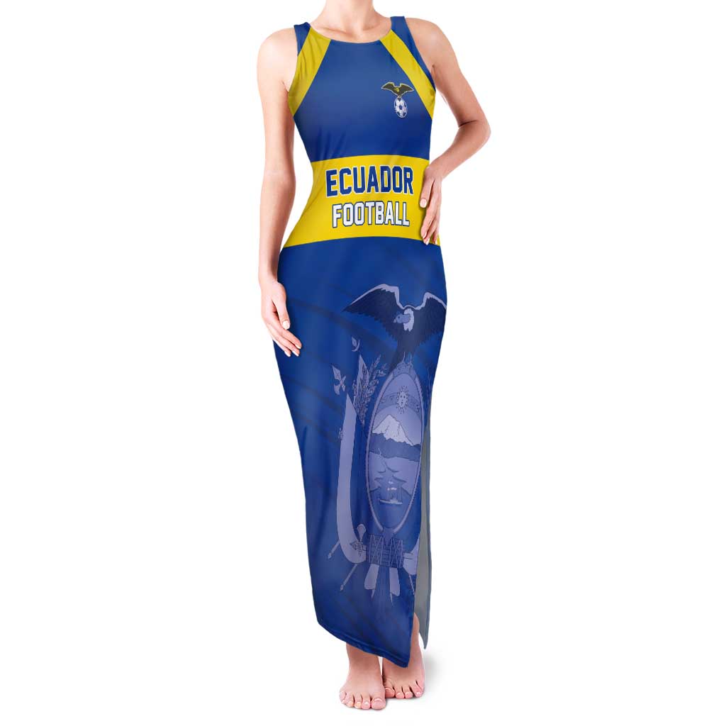 Custom Ecuador Football Tank Maxi Dress Go Champions