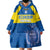 Custom Ecuador Football Wearable Blanket Hoodie Go Champions