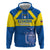 Custom Ecuador Football Zip Hoodie Go Champions