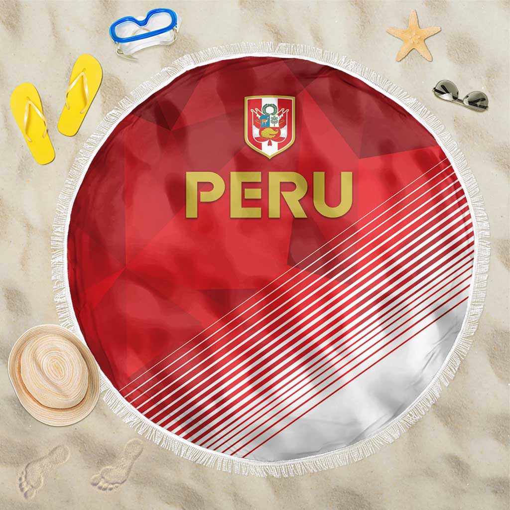 Peru Football Beach Blanket Sporty Style