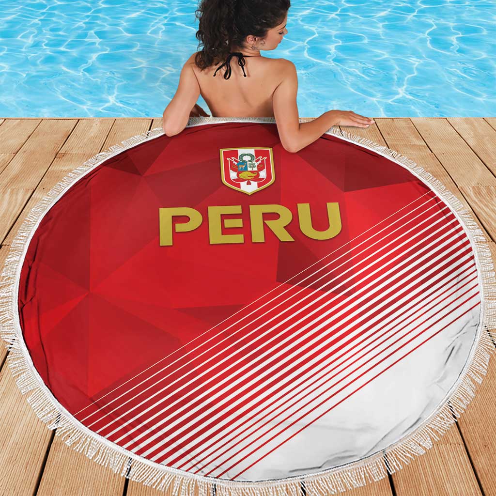Peru Football Beach Blanket Sporty Style