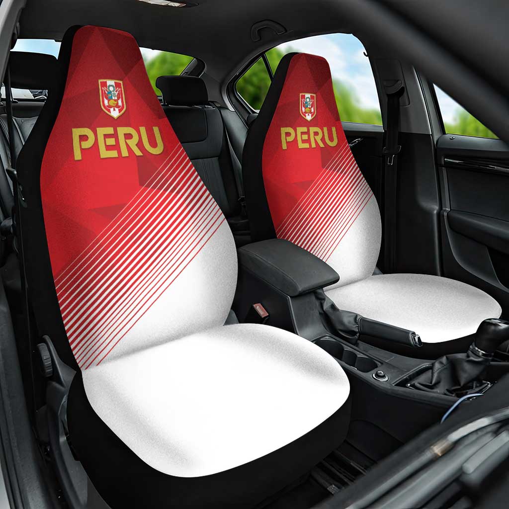 Peru Football Car Seat Cover Sporty Style