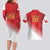 Custom Peru Football Couples Matching Long Sleeve Bodycon Dress and Hawaiian Shirt Sporty Style