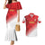 Custom Peru Football Couples Matching Mermaid Dress and Hawaiian Shirt Sporty Style