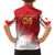 Custom Peru Football Family Matching Long Sleeve Bodycon Dress and Hawaiian Shirt Sporty Style