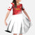 Custom Peru Football Family Matching Long Sleeve Bodycon Dress and Hawaiian Shirt Sporty Style