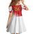 Custom Peru Football Family Matching Long Sleeve Bodycon Dress and Hawaiian Shirt Sporty Style