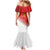 Custom Peru Football Family Matching Mermaid Dress and Hawaiian Shirt Sporty Style