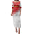 Custom Peru Football Family Matching Puletasi and Hawaiian Shirt Sporty Style