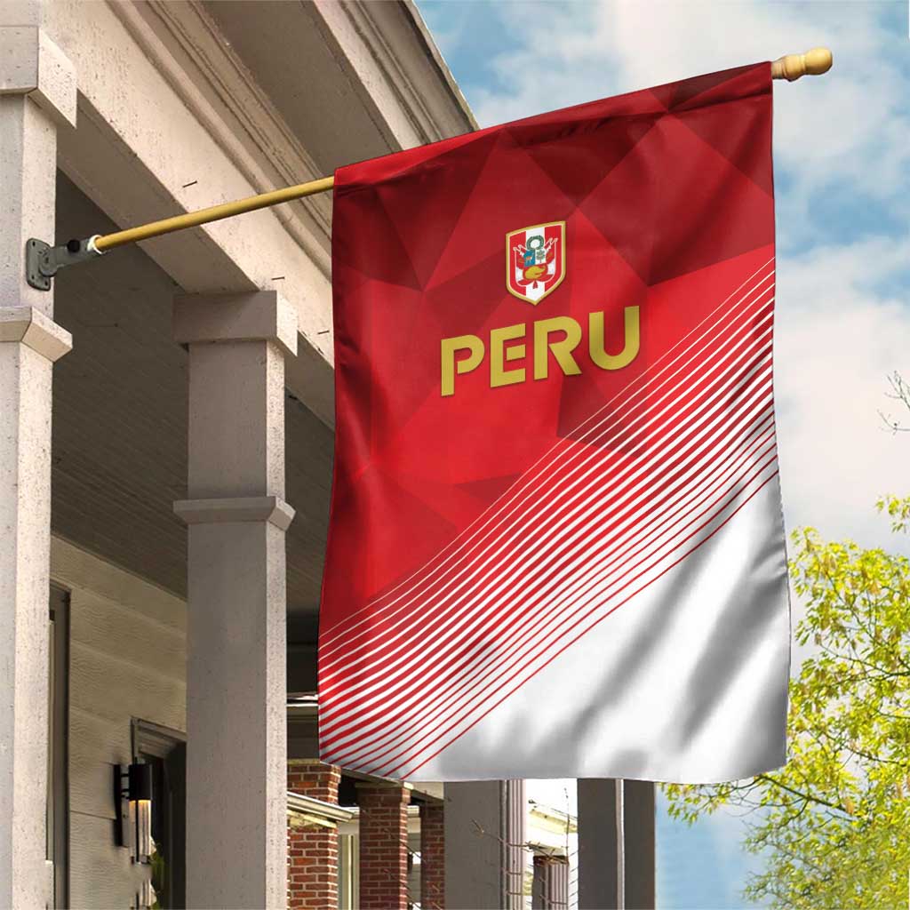 Peru Football Garden Flag Sporty Style