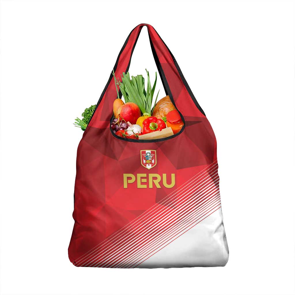 Peru Football Grocery Bag Sporty Style