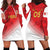 Custom Peru Football Hoodie Dress Sporty Style