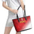 Peru Football Leather Tote Bag Sporty Style