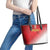 Peru Football Leather Tote Bag Sporty Style