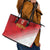 Peru Football Leather Tote Bag Sporty Style