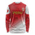 Custom Peru Football Long Sleeve Shirt Sporty Style