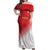 Custom Peru Football Off Shoulder Maxi Dress Sporty Style