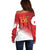 Custom Peru Football Off Shoulder Sweater Sporty Style