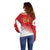 Custom Peru Football Off Shoulder Sweater Sporty Style